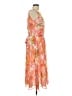 Kasper Print Orange Cocktail Dress Size 10 - photo 4