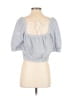 Everlane Blue 3/4 Sleeve Blouse Size S - photo 2