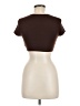 Shein Brown Short Sleeve Turtleneck Size 6 - photo 2