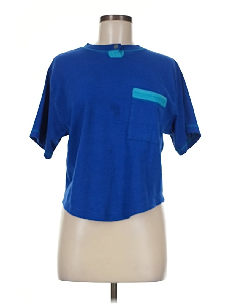 Pre-owned Assorted Brands Short Sleeve T-shirt In Blue