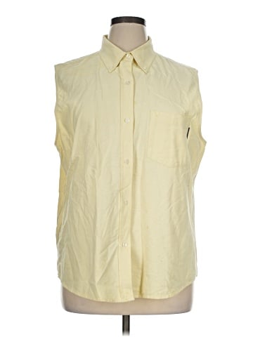 Bill Blass Sleeveless Button-Down Shirt (view 1)