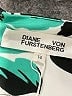 Diane von Furstenberg Graphic Teal Jumpsuit Size 14 - photo 4