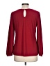 Perseption Concept Burgundy Long Sleeve Blouse Size L - photo 2