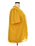 Unbranded 100% Polyester Yellow Short Sleeve Blouse Size 2XL - photo 4