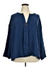 Unbranded Blue Long Sleeve Blouse Size 4XL - photo 1