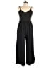 Eldridge Solid Black Jumpsuit Size L - photo 1