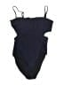 J.Crew Solid Blue One Piece Swimsuit Size 10 - photo 1