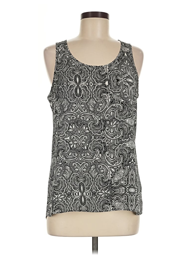 Pre-owned Express Sleeveless Top Gray Scoop Neck Tops