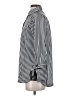 Banana Republic 100% Polyester Stripes Silver Long Sleeve Blouse Size XS - photo 5