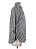 Banana Republic 100% Polyester Stripes Silver Long Sleeve Blouse Size XS - photo 4