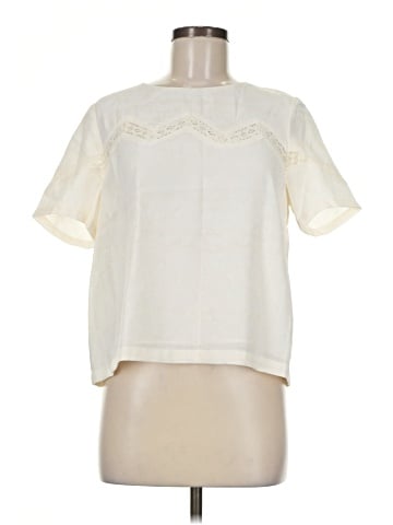 Color Block Short Sleeve Blouse (view 1)
