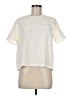 Color Block 100% Polyester Ivory Short Sleeve Blouse Size M - photo 1