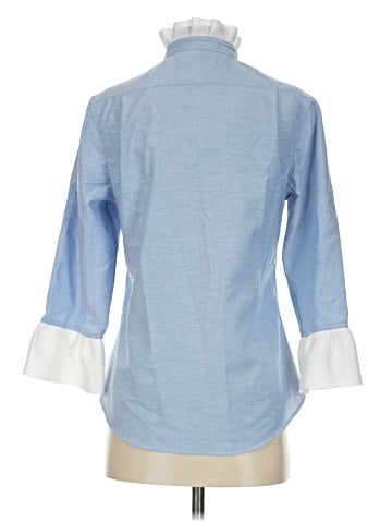 Pearly Vine 3/4 Sleeve Button-Down Shirt (view 2)