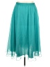 Unbranded 100% Polyester Solid Teal Formal Skirt Size 18 - photo 1