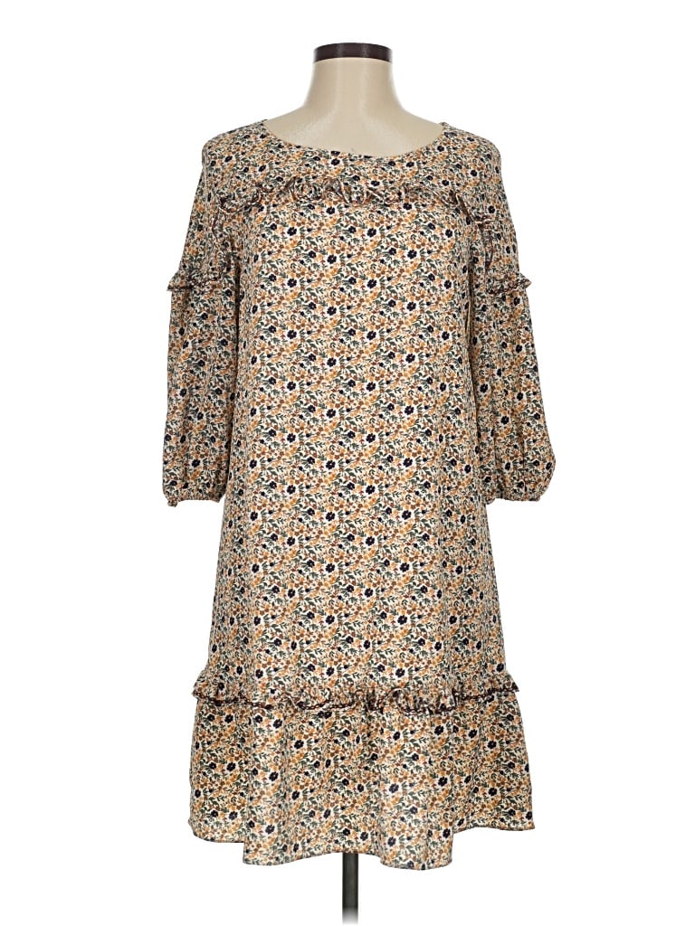 Pre-owned Max Studio Casual Dress In Tan