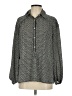 Max Studio 100% Polyester Tweed Gray Long Sleeve Blouse Size S - photo 1