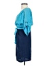 Presley Skye Color Block Blue Casual Dress Size XXS - photo 5