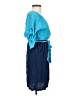 Presley Skye Color Block Blue Casual Dress Size XXS - photo 4