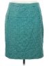 Halogen Tweed Teal Casual Skirt Size 8 - photo 1