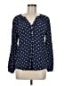 Old Navy 100% Rayon Blue Long Sleeve Henley Size M - photo 1