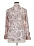 Calvin Klein 100% Polyester Print Ivory Long Sleeve Blouse Size XL (estimated) - photo 2