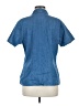 L.L.Bean 100% Cotton Blue Short Sleeve Button-Down Shirt Size M - photo 2