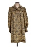 Sandro 100% Silk Floral Gold Casual Dress Size EU (FR) 34 / US 2 - photo 1