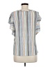 Cure Stripes Blue Short Sleeve Blouse Size M - photo 2