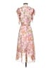 DKNY 100% Polyester Floral Pink Cocktail Dress Size 2 - photo 2