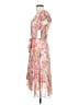 DKNY 100% Polyester Floral Pink Cocktail Dress Size 2 - photo 5