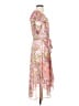 DKNY 100% Polyester Floral Pink Cocktail Dress Size 2 - photo 4