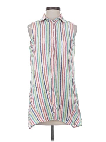 For Cynthia Sleeveless Button-Down Shirt (view 1)