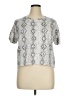 Jules & Leopold Silver Short Sleeve Blouse Size XL - photo 1