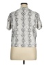 Jules & Leopold Silver Short Sleeve Blouse Size XL - photo 2