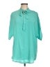 Unbranded Teal Short Sleeve Blouse Size L - photo 1