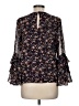1.State 100% Polyester Black Long Sleeve Blouse Size M - photo 2