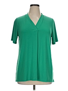 Dennis By Dennis Basso Short Sleeve Blouse