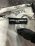 Karl Lagerfeld Paris 100% Polyester Print Silver Long Sleeve Blouse Size S - photo 7