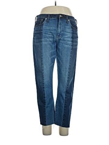 Madewell Cruiser Straight Crop Jeans: Two-Tone Edition (view 1)