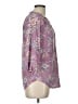 Cathy Daniels Floral Purple 3/4 Sleeve Blouse Size L - photo 4