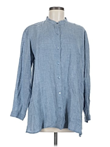 Eileen Fisher Long Sleeve Button-Down Shirt (view 1)