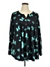 Allegrace Teal Long Sleeve Blouse Size 4X - photo 1