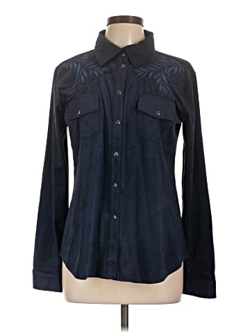 DG^2 by Diane Gilman Long Sleeve Button-Down Shirt (view 1)