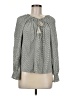 Max Studio 100% Rayon Gray Long Sleeve Blouse Size M - photo 1
