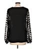 Ellen Tracy 100% Polyester Black Long Sleeve Blouse Size L - photo 2