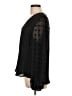 Ellen Tracy 100% Polyester Black Long Sleeve Blouse Size L - photo 5