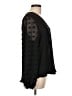 Ellen Tracy 100% Polyester Black Long Sleeve Blouse Size L - photo 4