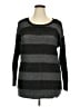 DKNY Jeans Metallic Black Pullover Sweater Size 18 - 20 - photo 1