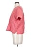 L.L.Bean 100% Linen Pink Short Sleeve Top Size S - photo 5