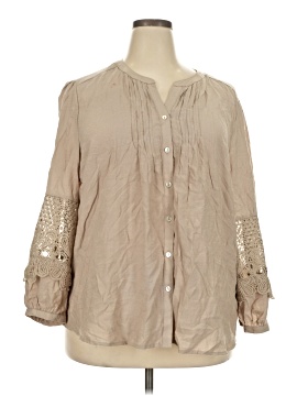 Fig & Flower Long Sleeve Blouse